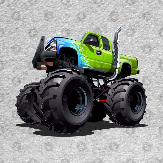 Cartoon monster truck by Mechanik